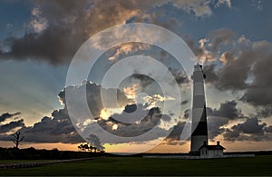 Lighthouse at dawn photo