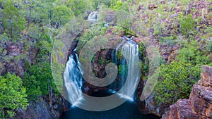 Panoramic shot of the Florence Fall at Litchfield National Park in Australia