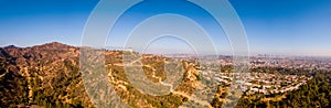 Panoramic shot of Holywood district, Los Angeles photo