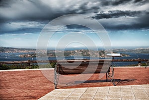 Panoramic shot Palau, Sardinia, Italy at summer 2022