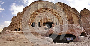 Panoramic shot in Petra; Jordan.