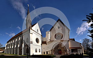 Panoramic shot on the western side ofmonastery Porta Coeli