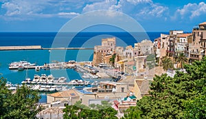 Panoramic sight in Castellammare del Golfo, beautiful village near Trapani, in Sicily, Italy.