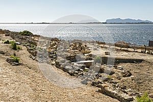 Panoramic Sights of The Southern Boundary of Tofet, Limite Meridionale del Tofet in Province of Trapani, Marsala, Italy. photo