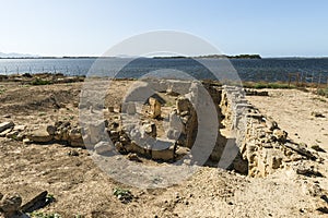 Panoramic Sights of The Southern Boundary of Tofet, Limite Meridionale del Tofet in Province of Trapani, Marsala, Italy. photo