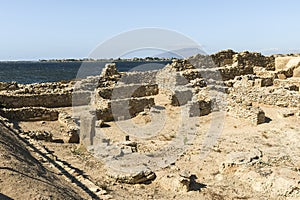 Panoramic Sights of The Southern Boundary of Tofet, Limite Meridionale del Tofet in Province of Trapani, Marsala, Italy. photo