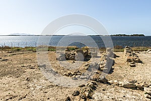 Panoramic Sights of The Southern Boundary of Tofet, Limite Meridionale del Tofet in Province of Trapani, Marsala, Italy. photo