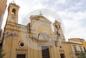 Panoramic Sights of St. Anthony of Padua Church Chiesa di S. Antonio di Padova in Castellammare del Golfo, Province of Trapani,