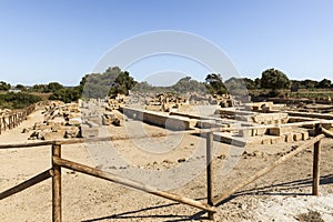 Panoramic Sights of The Temple of Hercules, Tempio di Ercole in Province of Trapani, Marsala, Italy.