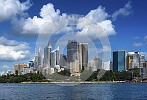 Panoramic skyline of Sydney cbd