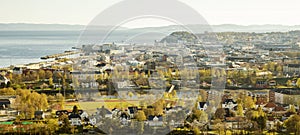 Panoramic skyline of Trondheim, Norway