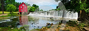 Panoramic of Starrs Mill, a historic landmark near photo