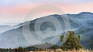 Panoramic sunset views in Santa Cruz mountains