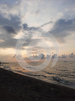 Panoramic Sunset Widuri Beach View