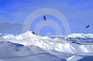 Swiss Alps, Wintersport Davos City, Dischmatal, Jakobshorn photo