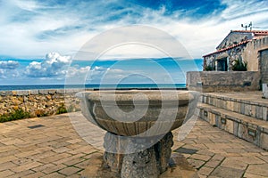 Panoramic terrace at Cefalu , Sicily