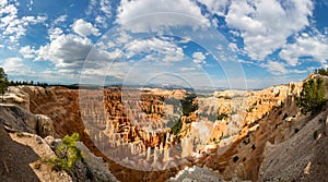 Panoramic top view on Bryce Canyon National Park