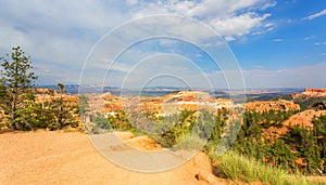 Panoramic top view on Bryce Canyon National Park