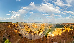 Panoramic top view on Bryce Canyon National Park