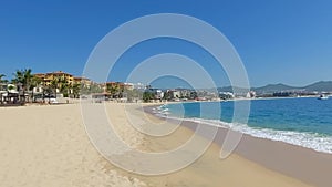 Panoramic touristic view of Cabo San Lucas Beach