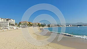 Panoramic touristic view of Cabo San Lucas Beach