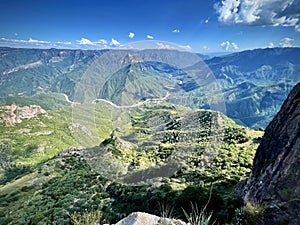 Panoramic Urique Canyon View, Sierra Tarahumara photo
