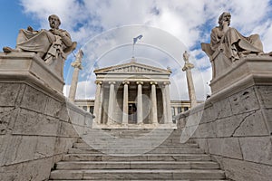 Panoramic view of Academy of Athens, Greece