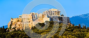 Panoramic View of Acropolis and Parthenon photo