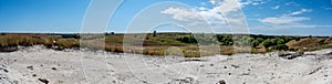 Panoramic view across the Ashfall Fossil Beds State Historical Park in Antelope County, Nebraska