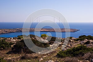 Panoramic view of Agia Napa Coast