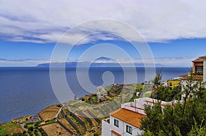 The panoramic view from Agulo town