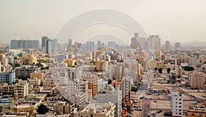 Panoramic view on Ajman UAE photo