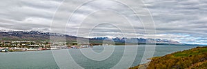 Panoramic view of Akureyri, Iceland