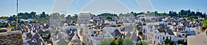 Panoramic View Of Alberobello Ancient City Ancient City With Typical Trulli Houses Apulia Italy