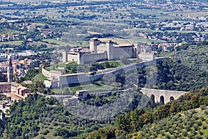 Panoramic view of the Albornoz fortress photo
