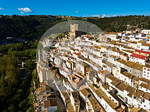 Panoramic view of Alcala del Jucar photo