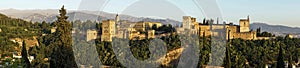 Panoramic view of the Alhambra of Granada, Andalusia photo