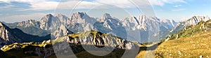 Panoramic view of Alpi Dolomiti photo
