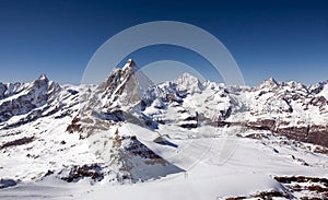 Panoramico da Alpi regione 