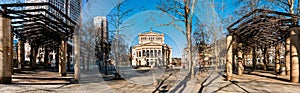 Panoramic view of the Alte Oper - old opera house, a landmark concert hall in Frankfurt am Main, Germany