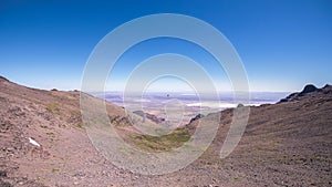 Panoramic view at Alvord Lake and Alvord desert