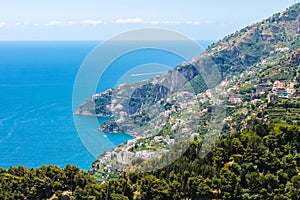 Panoramic view of the Amalfi Coast