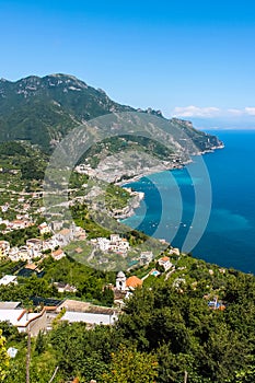 Panoramic view of the Amalfi Coast