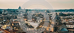 Panoramic view of Ancient Rome ruins