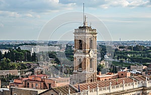 Panoramic view of Ancient Rome ruins