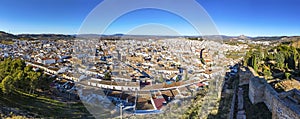 Panoramic view of Antequera city, province of Malaga, Andalusia, Spain