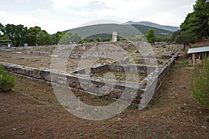 Panoramic view of the archaeological site of Epidaurus photo