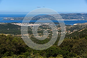 Panoramic view of Argostoli town, Kefalonia, Ionian islands, Greece