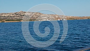 A panoramic view of asinara island sardinia italy