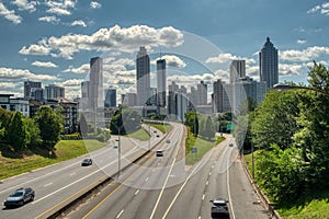 Panoramic view of Atlanta skyline